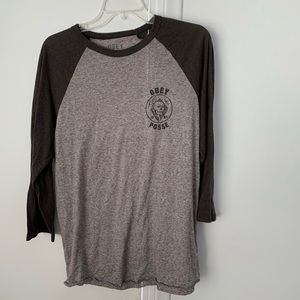 Obey Baseball T-Shirt